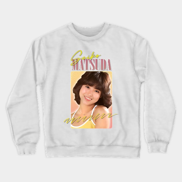 Seiko Matsuda // Retro 80s Fan Art Design Crewneck Sweatshirt by DankFutura